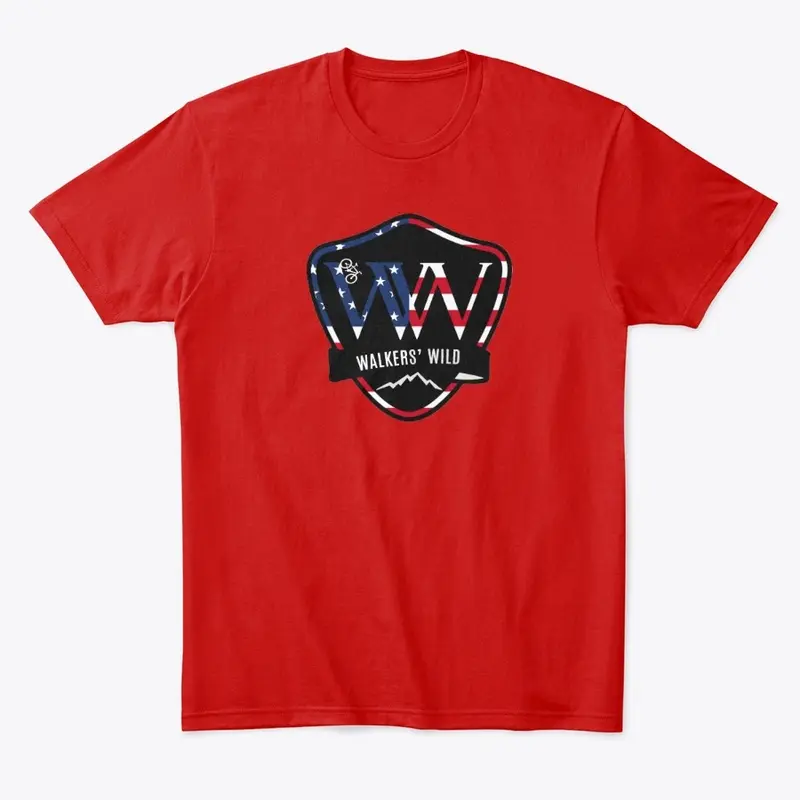 Walkers' Wild tee w/ flag shield