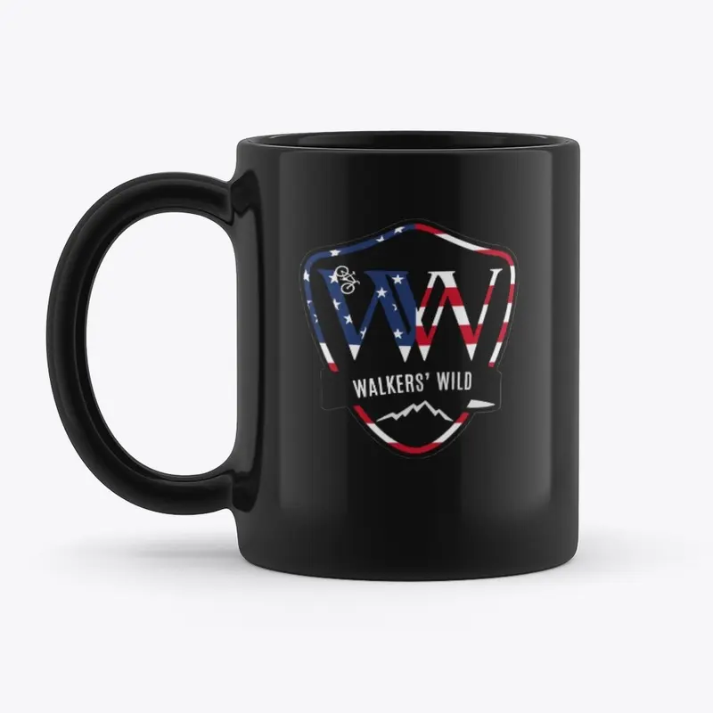 Walkers' Wild coffee cup w/flag shield